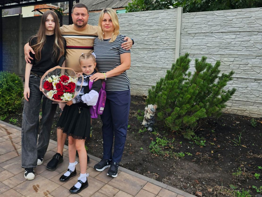 Victoria Rybka, 40, returned to the eastern Ukrainian city of Kharkiv with her two daughters after only two months in Europe at the start of the war.