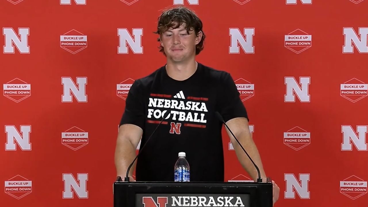 A homesick college athlete takes questions at a recent press conference