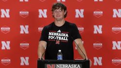 A homesick college athlete takes questions at a recent press conference