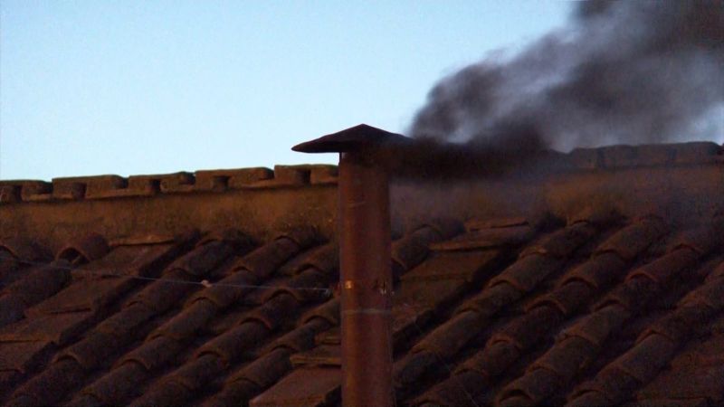 Video: Black smoke rises from Sistine Chapel chimney signaling new pope not yet chosen