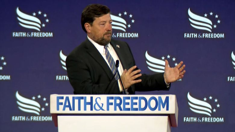 Interim US Attorney for Washington, DC, Ed Martin at a Faith and Freedom Coalition conference in 2024.