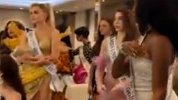 Miss Universe contestants walk out mid-event