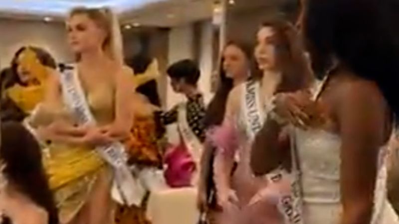 Miss Universe contestants walk out mid-event