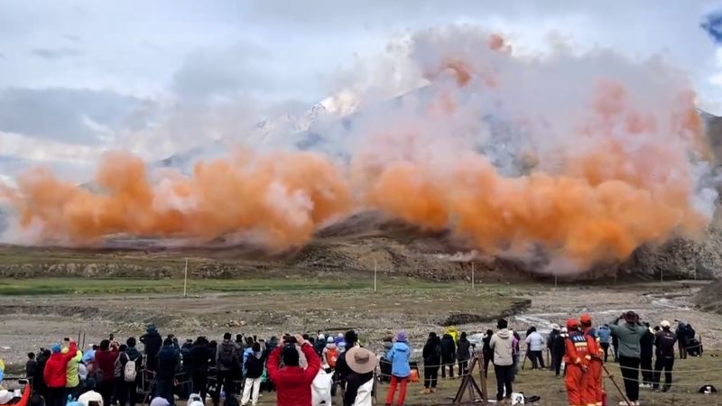 Fireworks show in Himalaya Mountains sparks backlash
