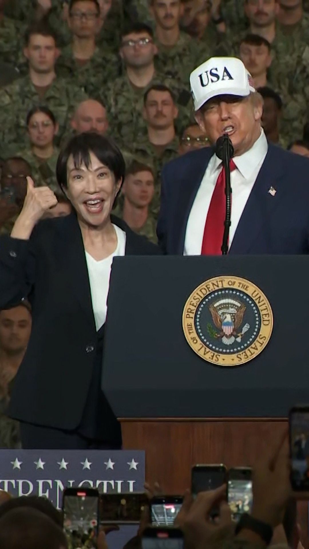 VIDEO Trump praises Japan PM 1.jpg