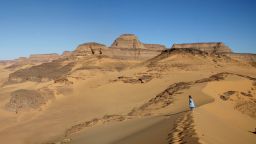 View of Takarkori rock shelter from west