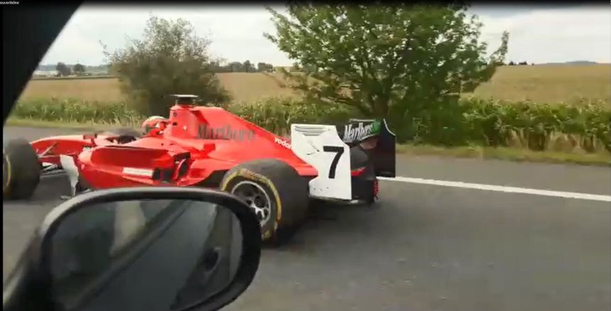 He was always wearing a helmet, so the driver could not be identified from previous video footage.