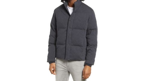 Vince Herringbone Quilted Jacket