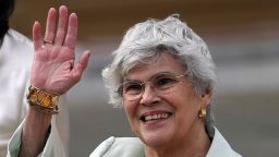 La expresidenta de Nicaragua, Violeta Barrios de Chamorro.