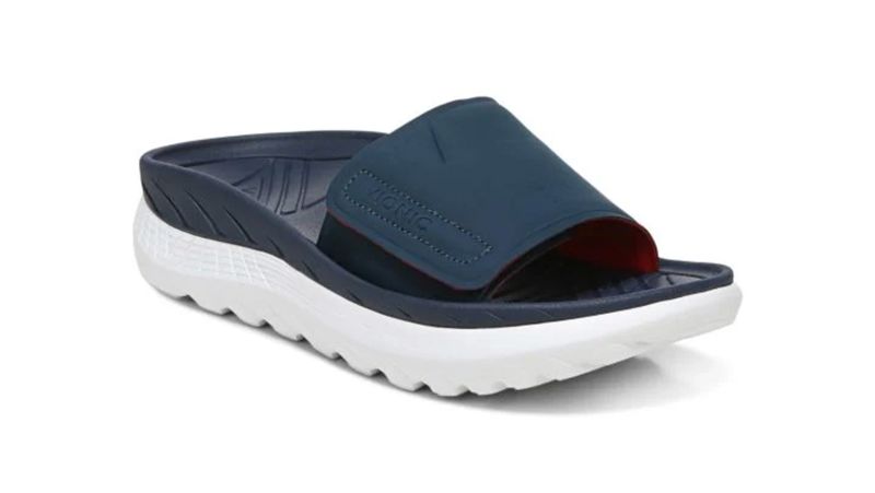 Recovery sandals with online arch support