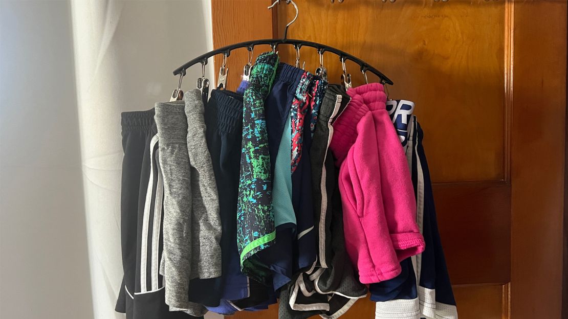 Legging Organizer for Closet-Pants Hangers Space Saving with Clips