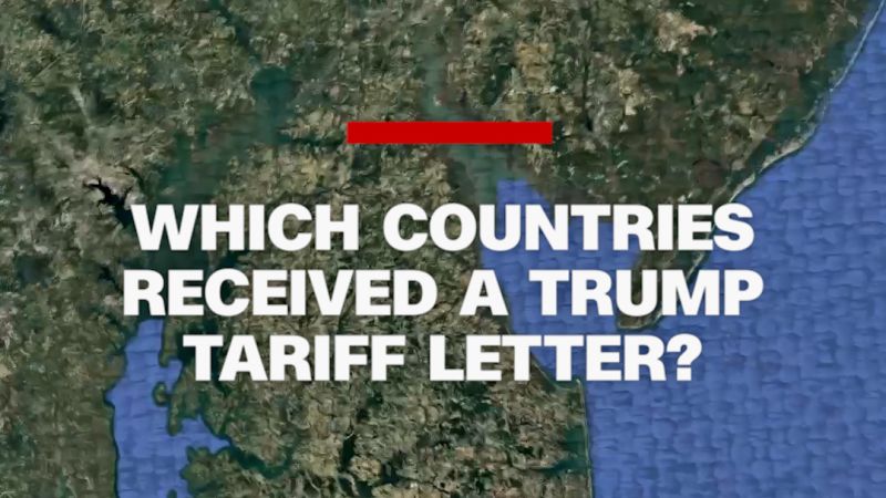 Which countries received a Trump tariff letter?