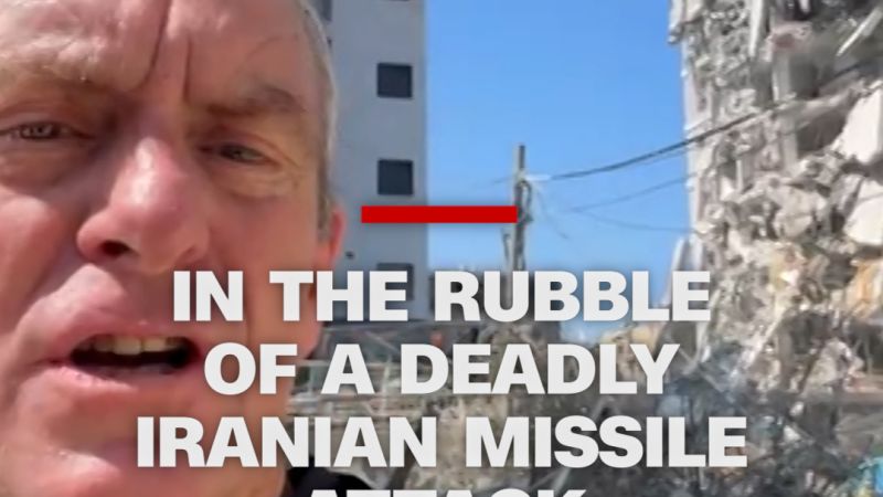 In the rubble of a deadly Iranian missile attack