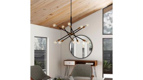 Wade Logan Arachne 10-Light Modern Linear Chandelier