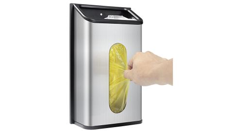 Wall Mount Grocery Plastic Bag Holder and Dispenser for Bags