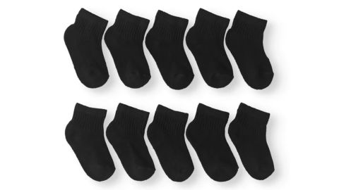 Wonder Nation Boys' Cushioned Ankle Socks, 10-Pack