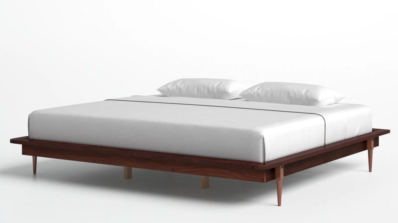 Walnut Henline King Solid Wood Platform Bed .jpg