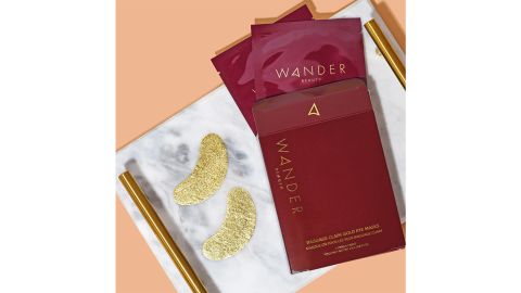 Wander Beauty Baggage Claim Gold Eye Masks