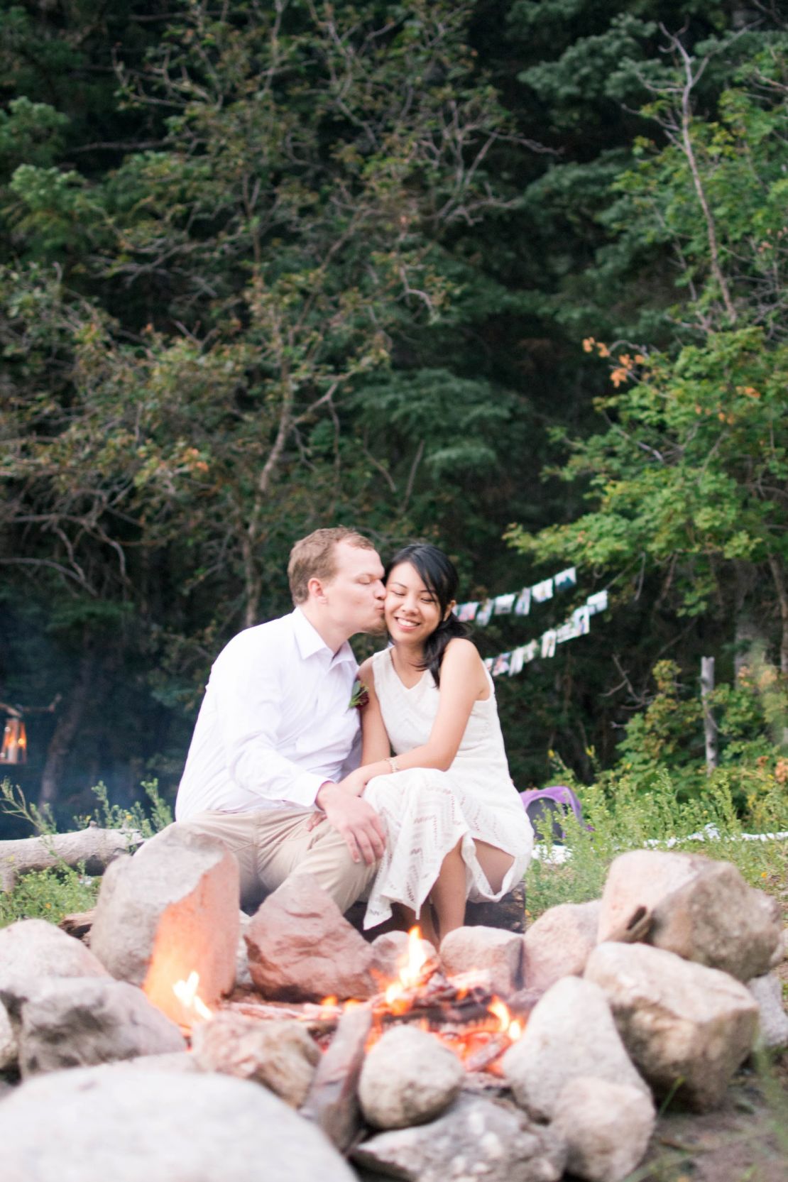 Here's Andrew and Shallen on the day they eloped in 2015. They also celebrated their marriage a year later with a bigger party.