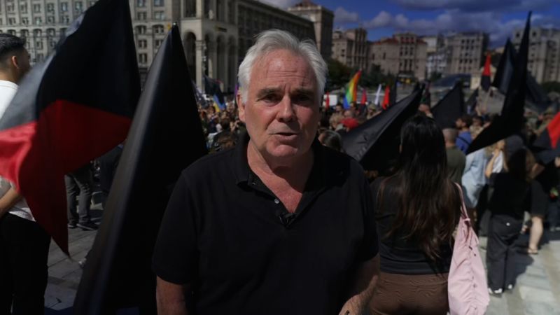CNN in Kyiv for funeral of Ukrainian soldier