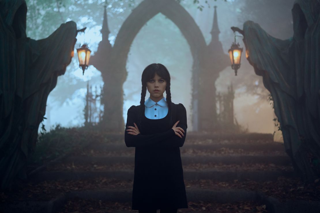 Jenna Ortega as Wednesday Addams in 