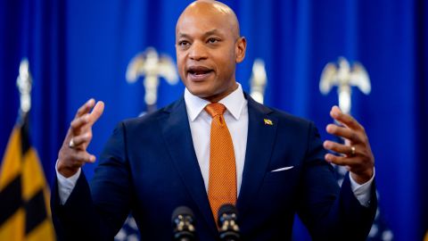 LANDOVER, MARYLAND - JUNE 7: Maryland Gov. Wes Moore speaks at a campaign event for Maryland Democratic candidate for U.S. Senate and Prince George's County Executive Angela Alsobrooks on Gun Violence Awareness Day at Kentland Community Center on June 7, 2024 in Landover, Maryland. After winning a hard fought Democratic primary, Alsobrooks is challenging Larry Hogan, the popular Republican candidate who has served two terms as Maryland Governor, for U.S. Senate in Maryland. (Photo by Andrew Harnik/Getty Images)