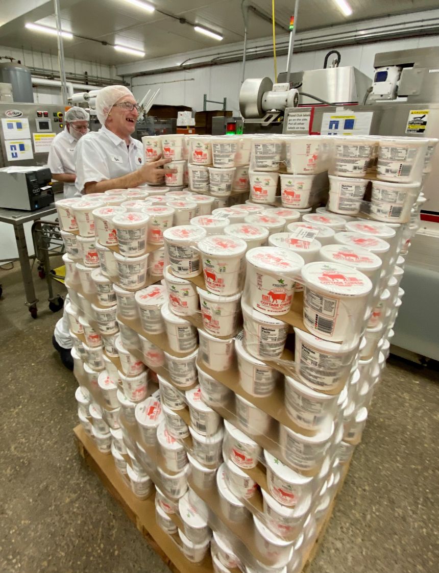 Westby Cooperative Creamery can produce about 14.5 million pounds of cottage cheese annually