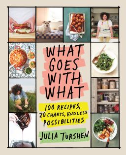 The cookbook "What Goes With What" includes sections on stews, quick pastas, fruity cobblers and more.