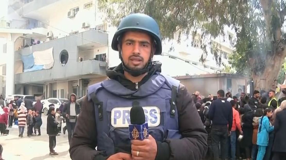 Al Jazeera Arabic reporter Ismail Al-Ghoul said he and his team were detained by Israeli forces at Al-Shifa for 12 hours, stripped and blindfolded, after the IDF besieged the complex on Monday.
