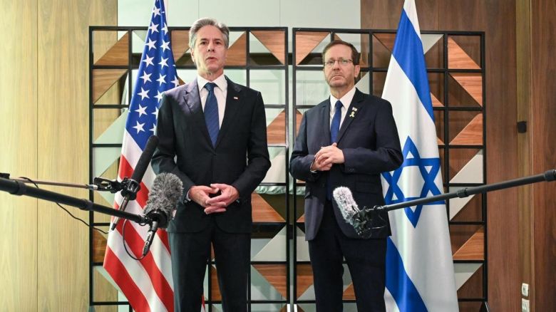 US Secretary of State Antony Blinken met with Israeli President Isaac Herzog in Tel Aviv on Monday, August 19.
