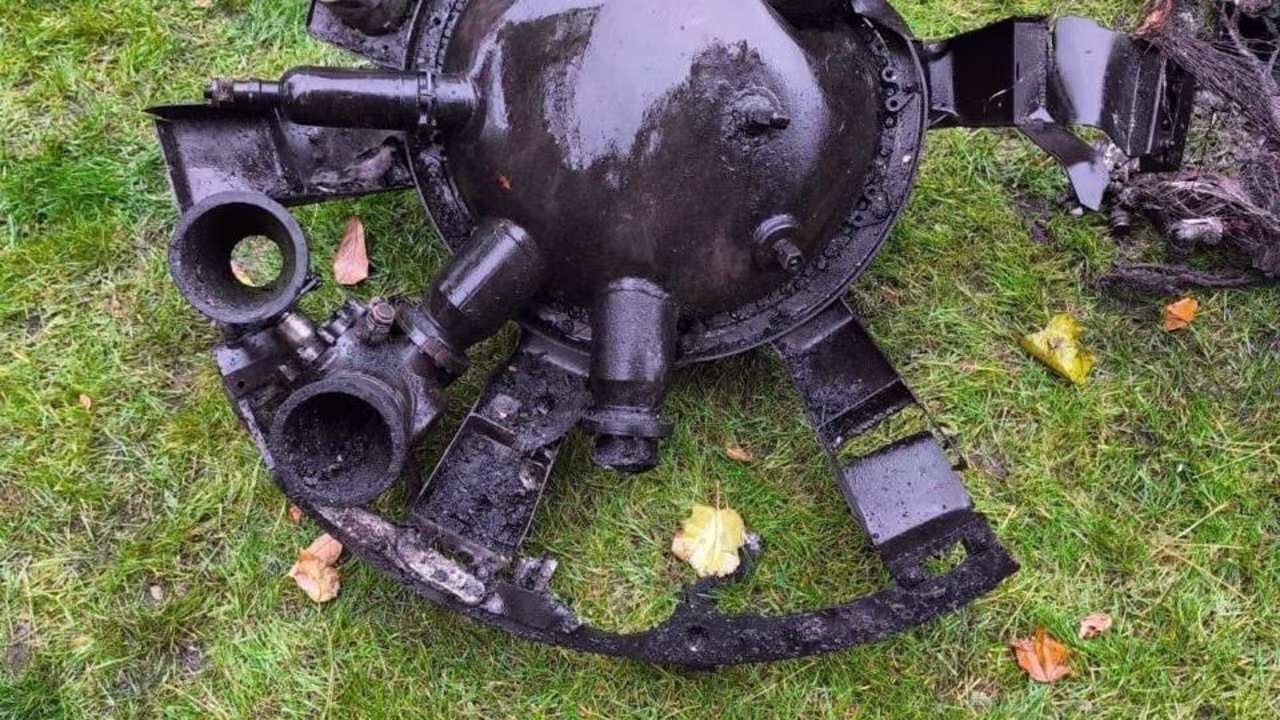 A Ukrainian security source provided photos of the debris from the attack on Dnipro, Ukraine, on November 21.