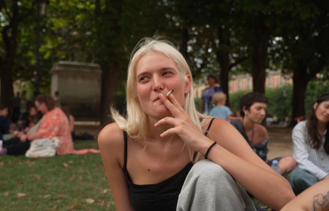 Jane, 25, says she started smoking at the age of 14. She says France's new ban "goes against the liberty of the people" and that she will "probably not stop smoking in parks."