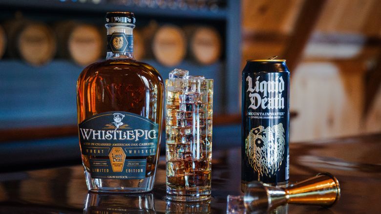 Liquid Death and WhistlePig made a new whiskey aged in a casket.