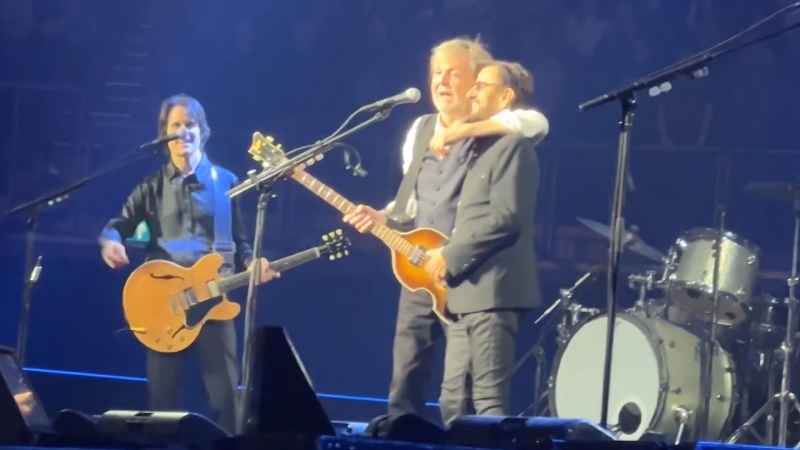 Ringo Starr and Paul McCartney reunited on stage to play Beatles’ classics