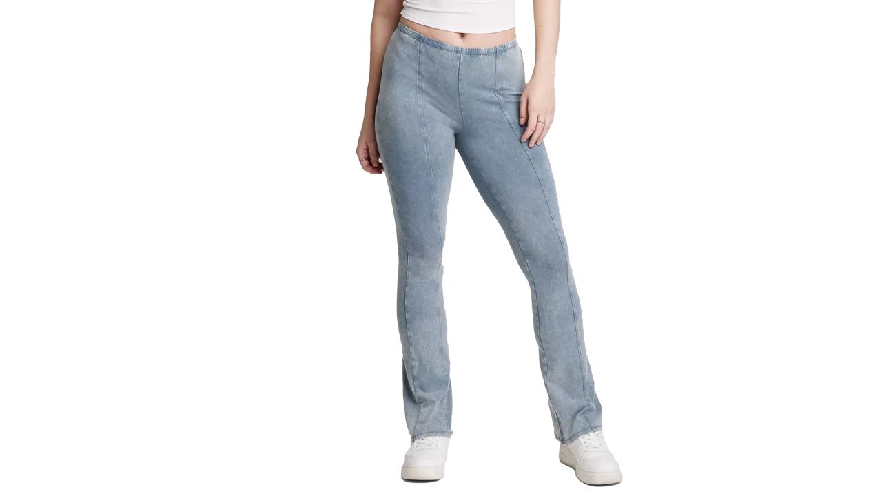 Women's Mid-Rise Extreme Flare Pull-On Jeans - Wild Fable Medium