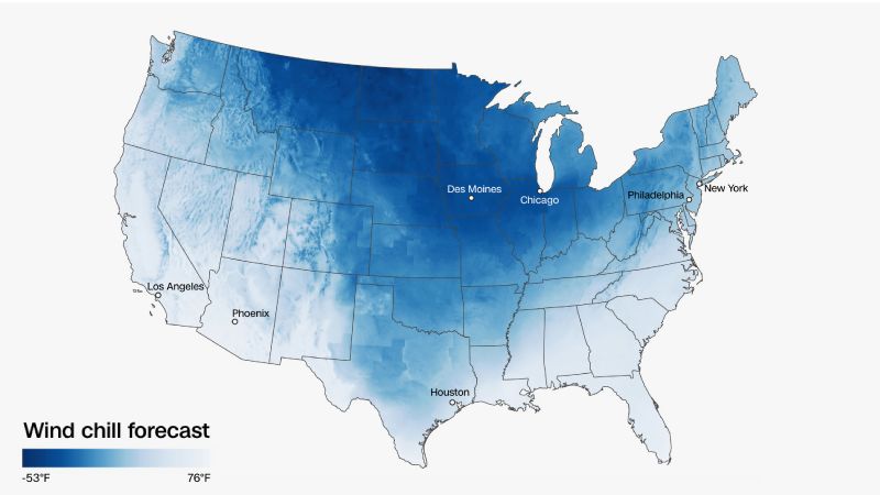 The Iowa caucuses are the coldest ever. These graphics show just how brutally cold it is