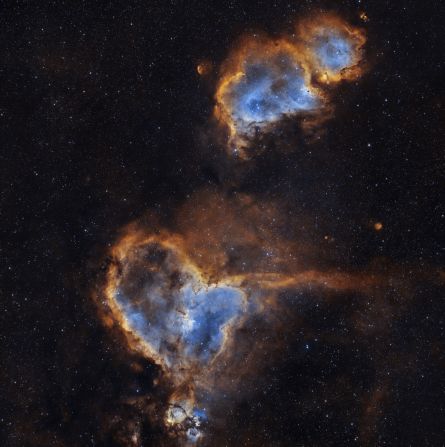 Imran Sultan's winning photo in the astronomy category, "Heart and Soul," captured two nebulae found more than 7,000 light years away.