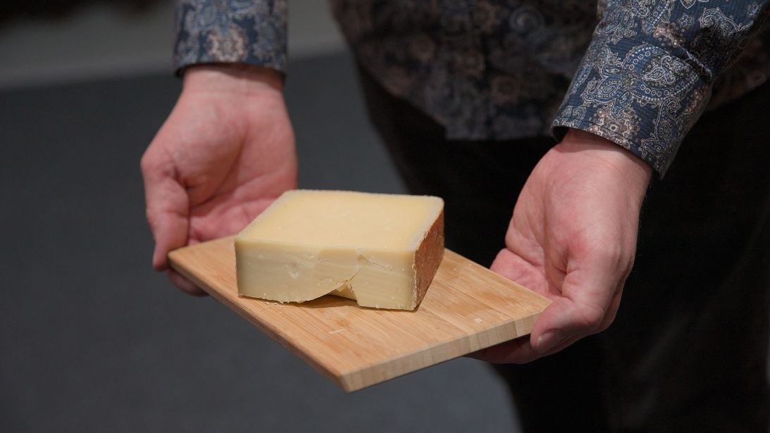 The winning cheese: Bergkäserei Vorderfultigen is made from cow's milk on a small dairy farm in the alpine lowlands of western Switzerland.