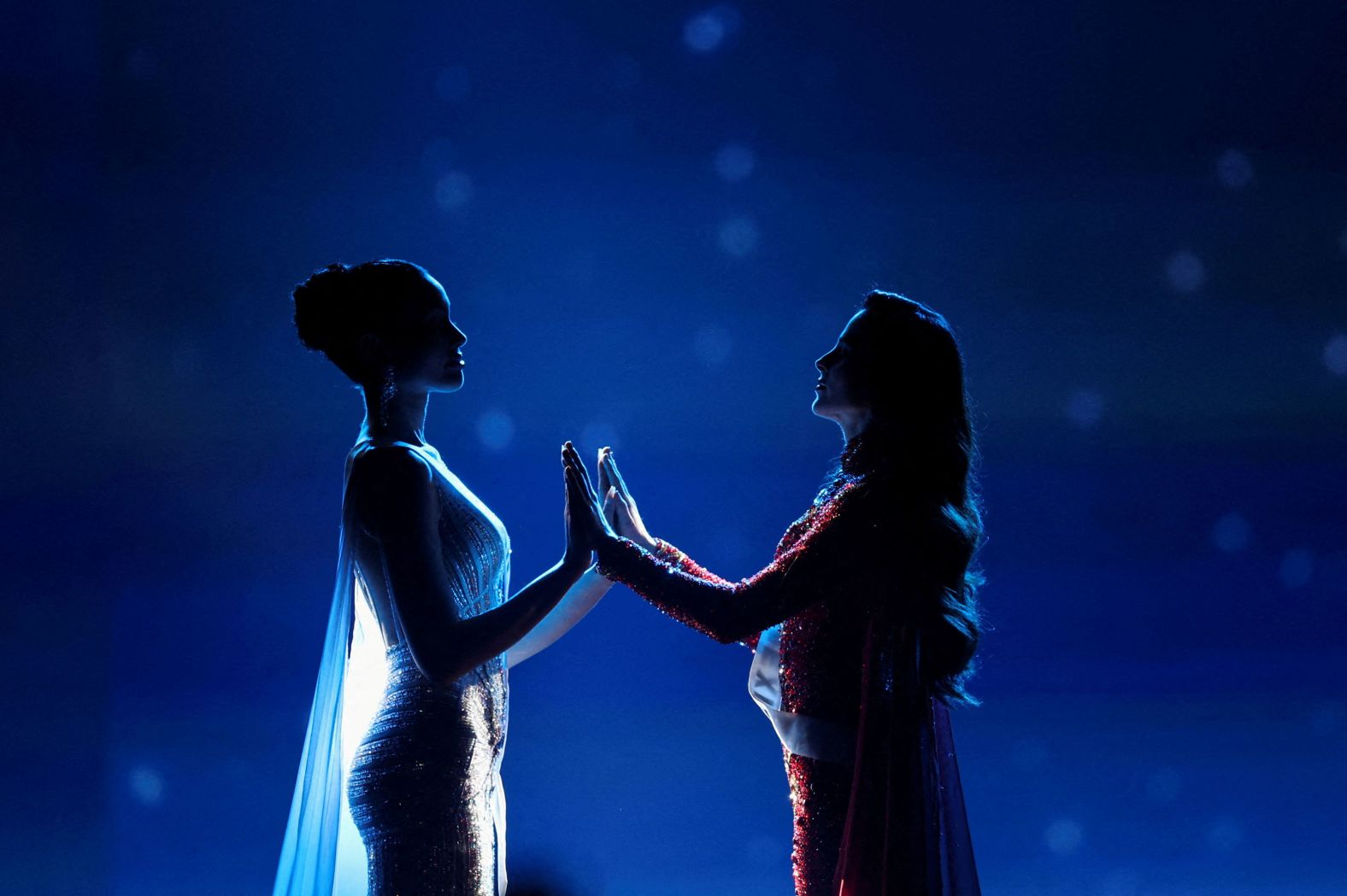 Praveenar Singh of Thailand and Fatima Bosch of Mexico hold hands as they wait for the announcement of the winner of the Miss Universe pageant in Bangkok, Thailand, on Friday, November 21.<a  href="/mt/?noimg=&dark=on&url=https%3a%2f%2fwww.cnn.com%2f2025%2f11%2f20%2fstyle%2fmiss-universe-2025-finale-winner-intl-hnk">Bosch was named the winner</a>. She had emerged as a fan favorite after she was<a  href="/mt/?noimg=&dark=on&url=https%3a%2f%2fwww.cnn.com%2f2025%2f11%2f07%2famericas%2fmiss-universe-mexico-thailand-latam-intl">berated</a> by a Thai pageant director during a pre-pageant meeting, triggering a walkout by contestants.