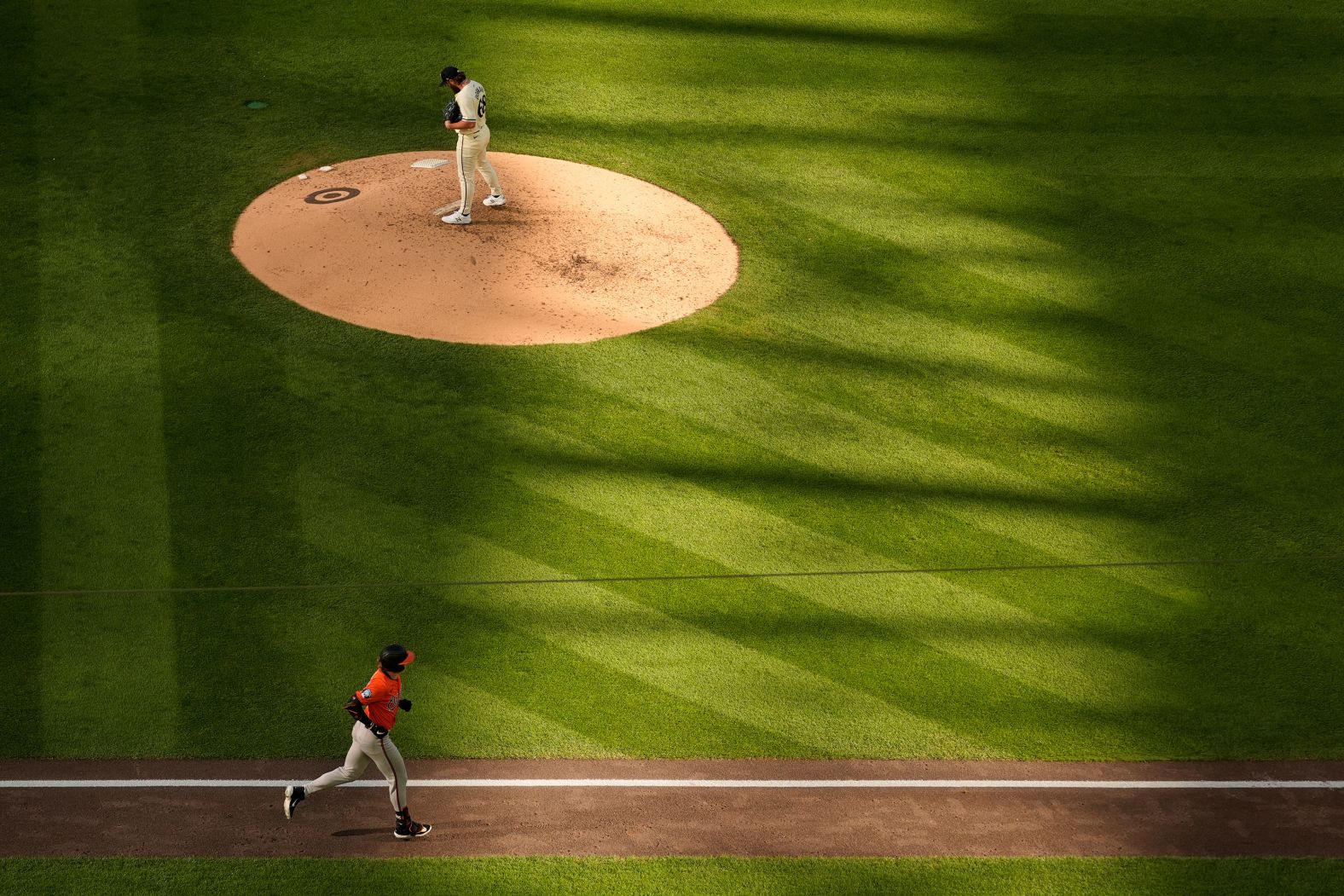 The Baltimore Orioles’ Heston Kjerstad runs the bases after hitting a solo home run against Minnesota Twins relief pitcher Randy Dobnak during a game in Minneapolis on Sunday, September 29.
