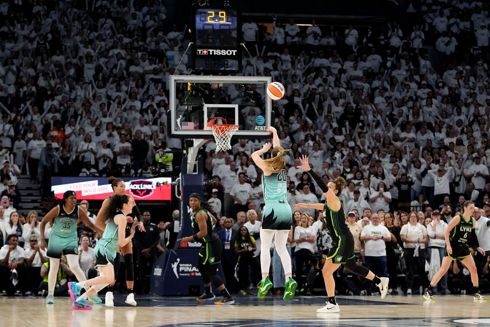 New York Liberty guard Sabrina Ionescu <a href="https://www.cnn.com/2024/10/17/sport/ionescu-new-york-liberty-wnba-finals-spt-intl/index.html">hits a game-winning 3-pointer</a> with just a couple seconds left in Game 3 of the WNBA Finals on Wednesday, October 16. The Liberty hold a 2-1 series lead over the Minnesota Lynx and are one win away from the franchise’s first title.