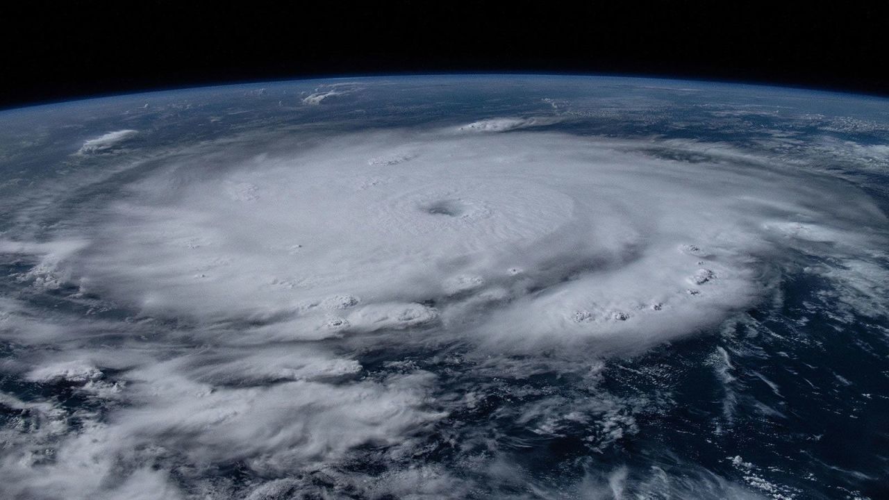 NASA astronaut Matthew Dominick shared photos taken Monday of Hurricane Beryl from space. In a post on X, Dominick said looking at the hurricane with the camera gave him "both an eerie feeling and a high level of weather nerd excitement."