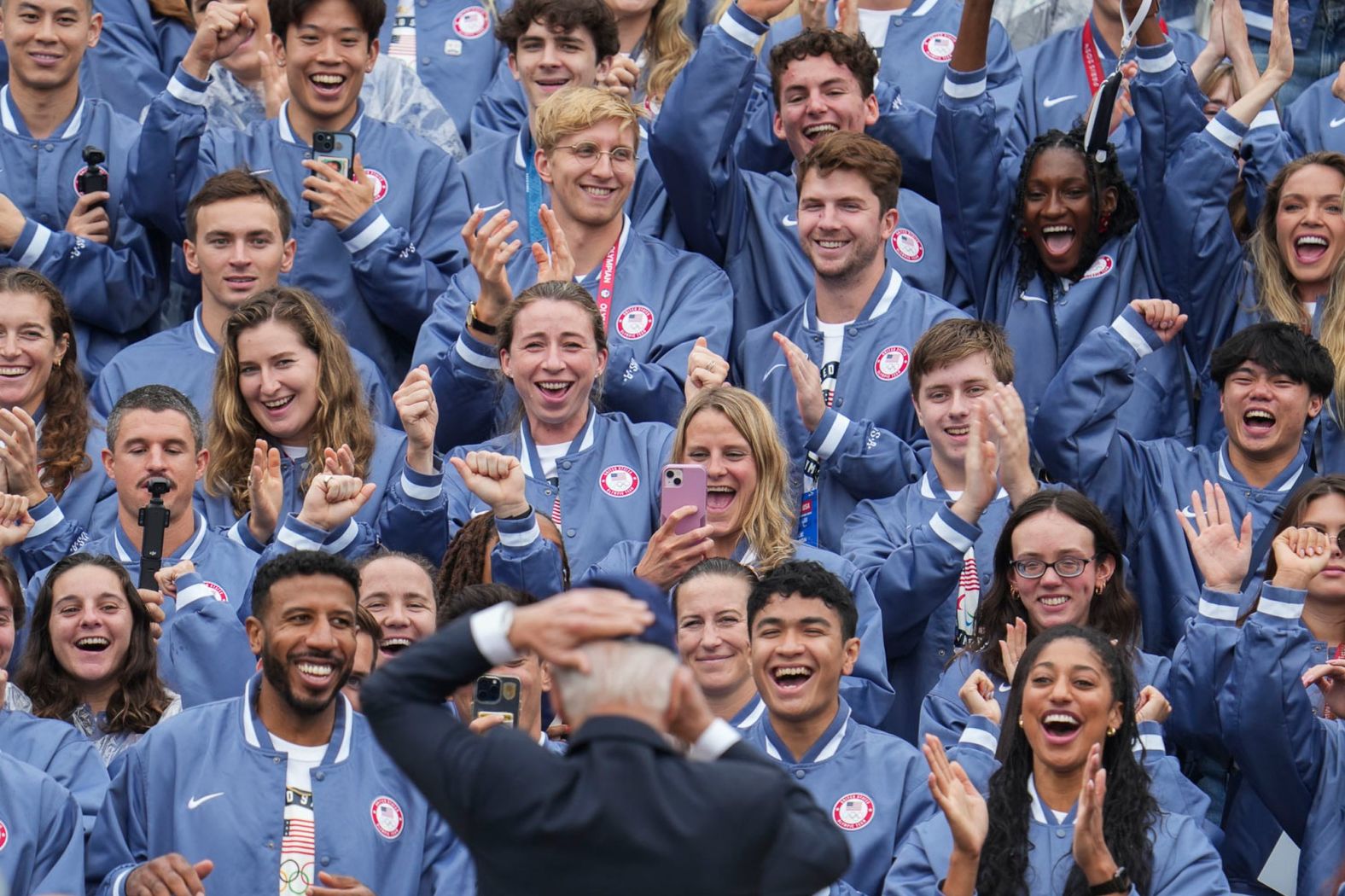 President Joe Biden attends a White House ceremony celebrating the US Olympic and Paralympic teams on Monday, September 30.
