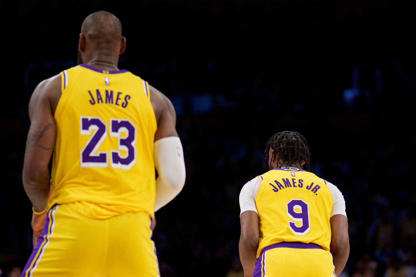Los Angeles Lakers forward LeBron James and his son Bronny play together briefly during the team’s season opener on Tuesday, October 22. They are <a href="index.php?page=&url=https%3A%2F%2Fwww.cnn.com%2F2024%2F10%2F22%2Fsport%2Flebron-bronny-james-los-angeles-lakers-history-spt-intl%2Findex.html">the first father-son duo to appear together in an NBA game</a>.