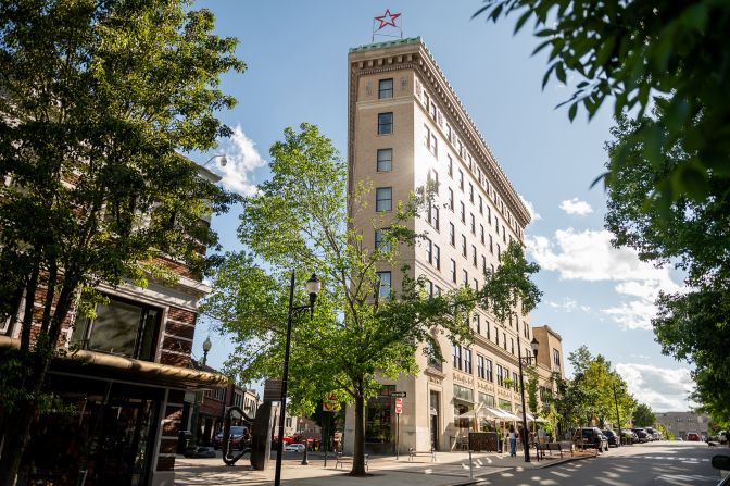 <strong>Downtown Asheville: </strong>This Western North Carolina mountain town is home to numerous buildings that date back to the 1920s. The Flat Iron Hotel opened in 2024 in this 1926 building downtown.