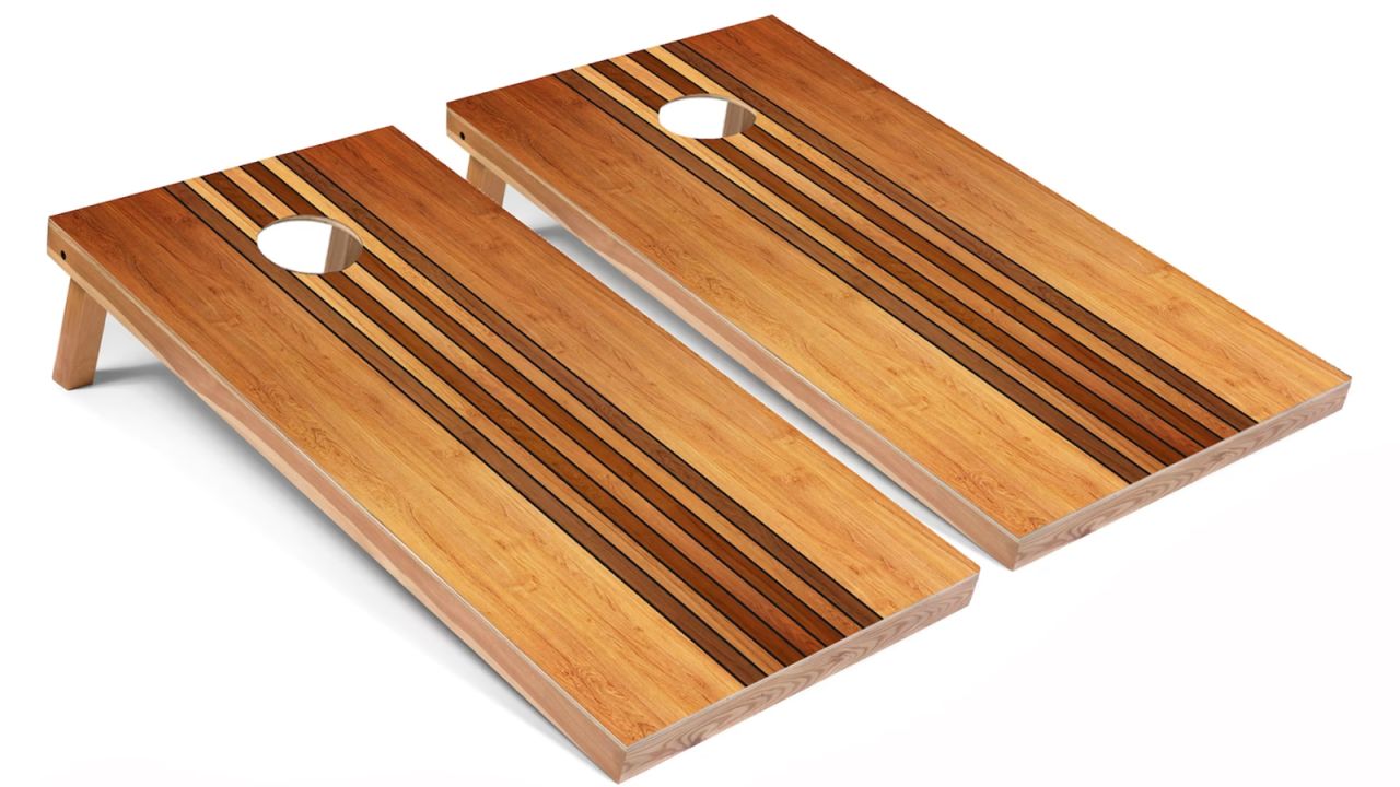 wooden cornhole board etsy