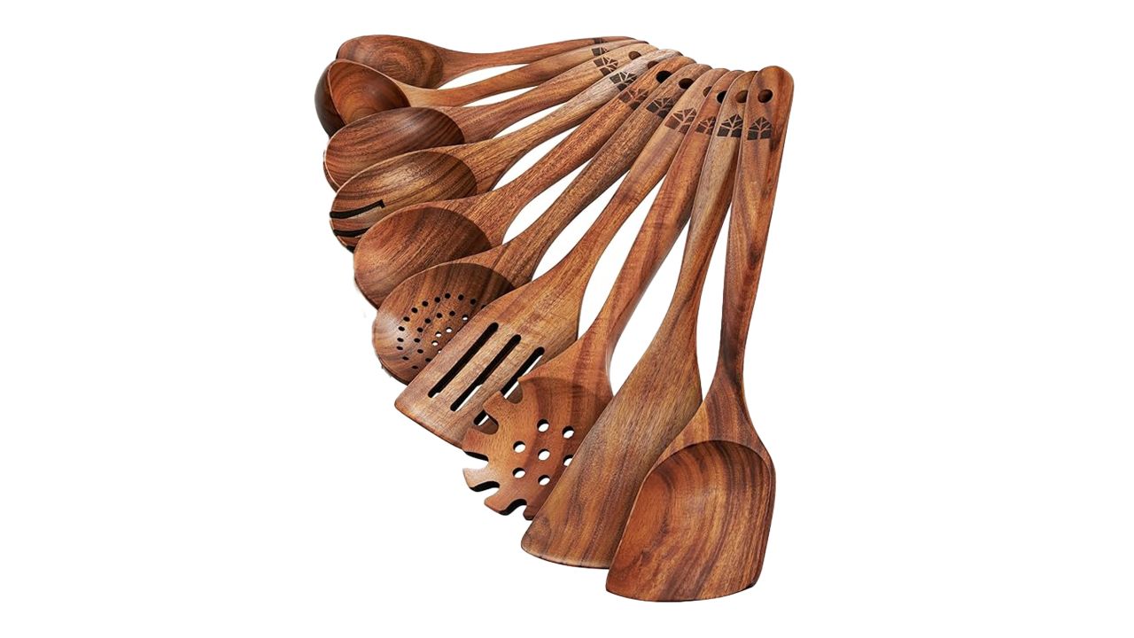  WoodenHouse Wooden Spoons for Cooking
