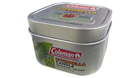 essential remote working products Coleman Scented Outdoor Citronella Candle