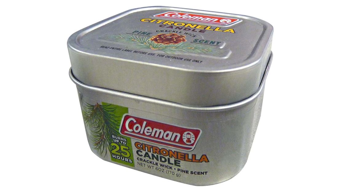 essential remote working products Coleman Scented Outdoor Citronella Candle