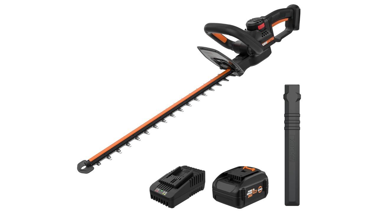 worx nitro cordless hedge trimmer